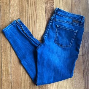 Boden Cropped Jeans with Zippers -  UK14R/US10R